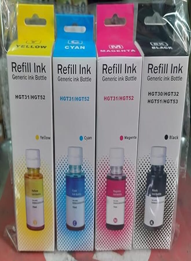 Compatible Refill Dye Ink Kit For H.P GT51 GT52 Ink Tank 115 118 310 311 315 318 319 410 411 412 415 416 418 419 Printer Ink